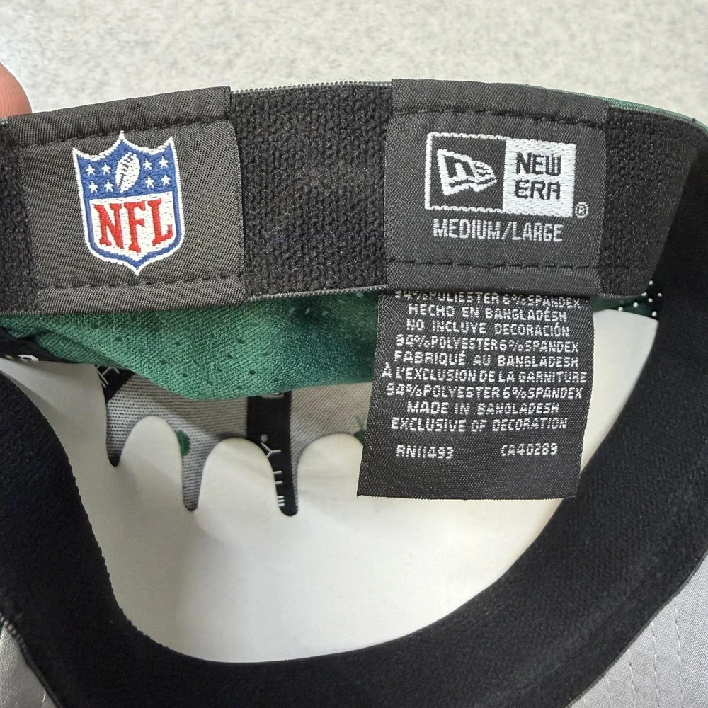 New York Jets Hat Cap Fitted Mens Large Green NFL‎ Football New Era 39THIRTY